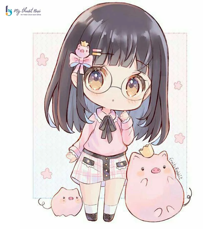 Hình chibi nam, nữ siêu cute dễ thương và cực dễ vẽ