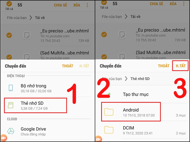 Hướng dẫn cách chuyển dữ liệu từ Android sang Android đơn giản