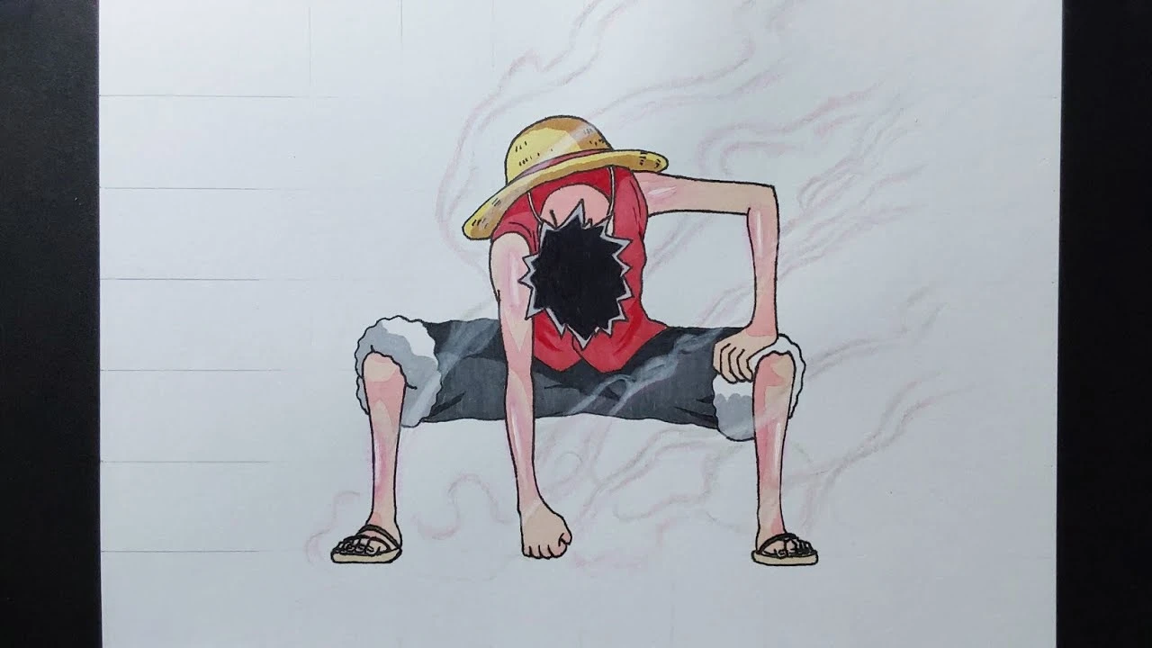 Hướng Dẫn Vẽ Luffy Gear 2 Đầy Ấn Tượng