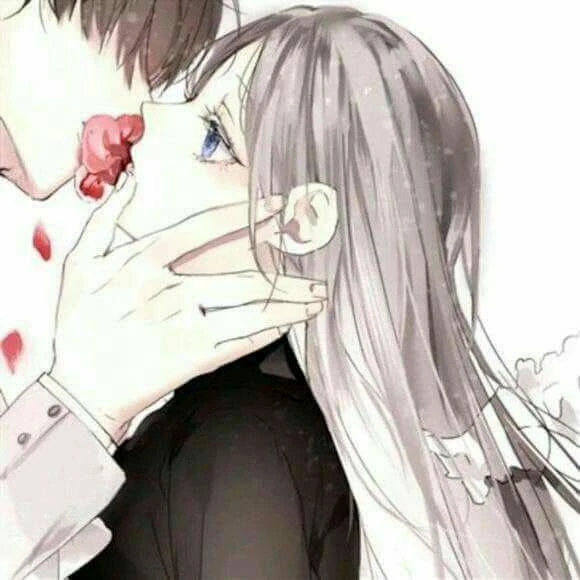 Hình Ảnh Avatar Đôi Anime Hôn Nhau Đầy Ngọt Ngào