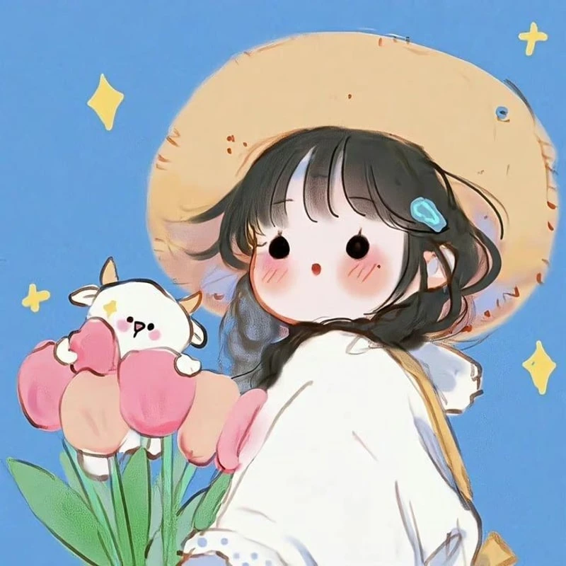 Avatar ảnh hoạt hình cute cho tài khoản mạng xã hội