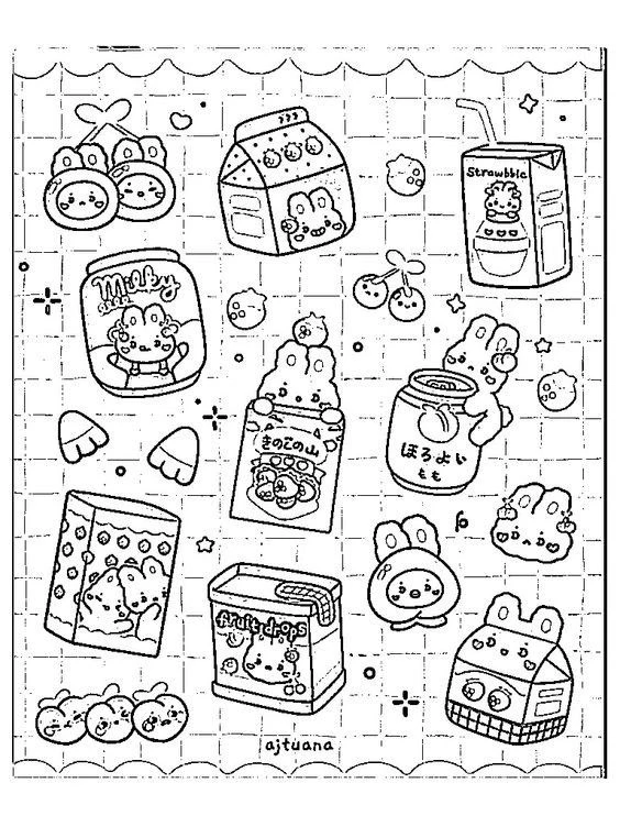Tranh tô màu sticker cute cho trẻ em phát triển sáng tạo