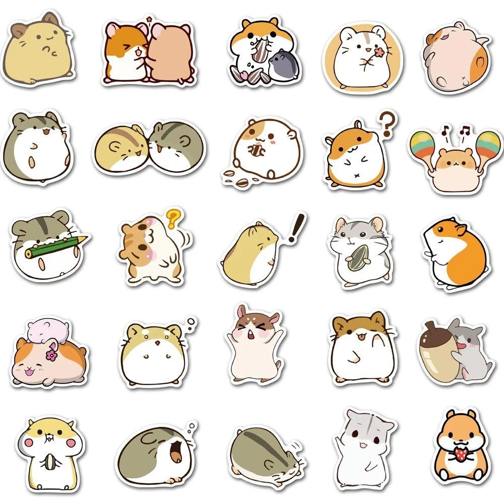 Khám Phá Sự Dễ Thương Của Sticker Chuột Hamster