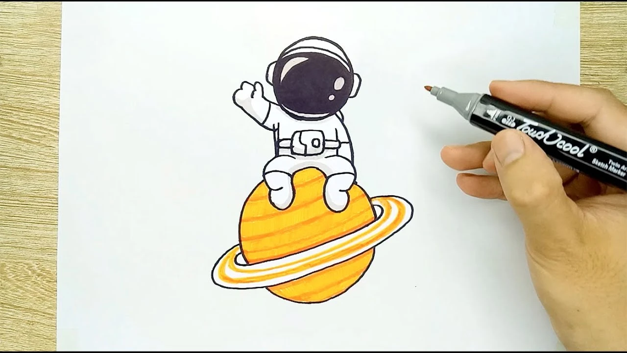 Hướng Dẫn Vẽ Phi Hành Gia Cute Đơn Giản Dành Cho Mọi Lứa Tuổi