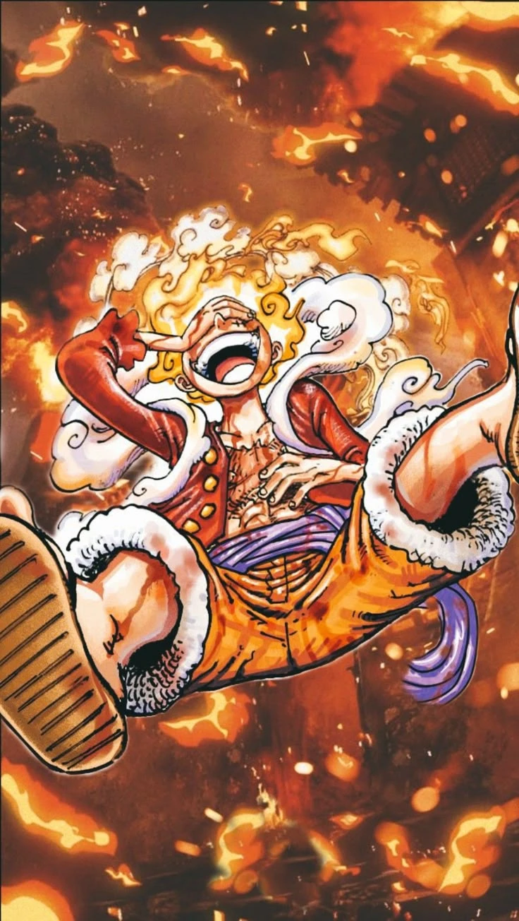 Hình nền Luffy Nika cho fan One Piece yêu thích phiêu lưu