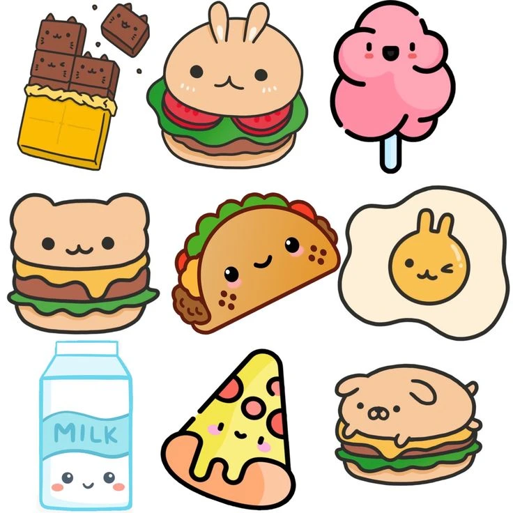 Khám Phá Thế Giới Đồ Ăn Sticker Đầy Sáng Tạo