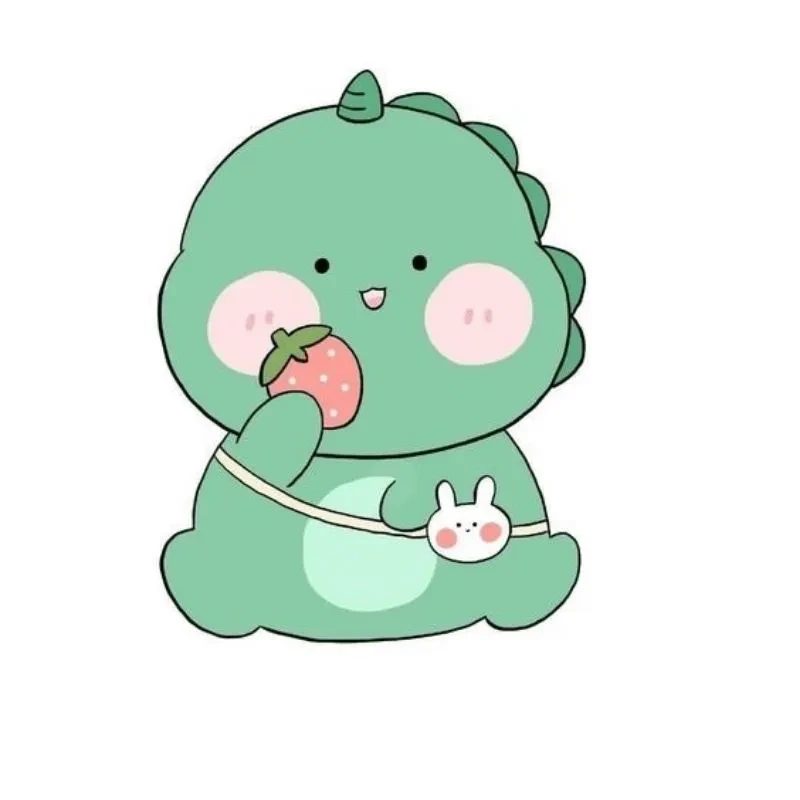 Avatar khủng long xanh cute dễ thương cho mạng xã hội