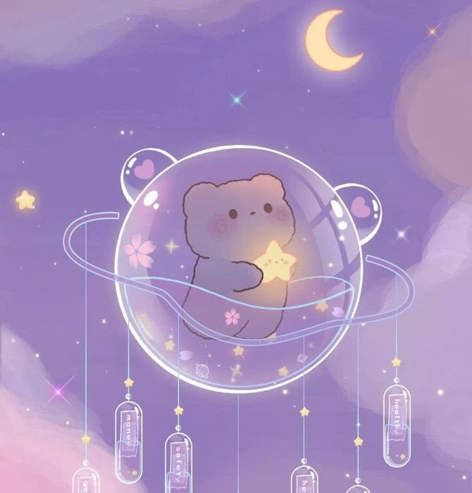 Avatar cute màu tím thể hiện cá tính và cảm xúc
