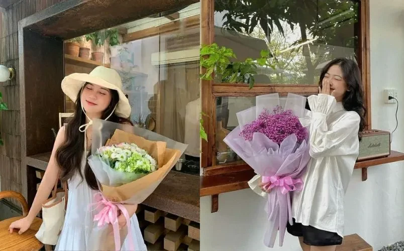 Những Bức Ảnh Ôm Bó Hoa Đẹp Nhất Thời Đại Công Nghệ