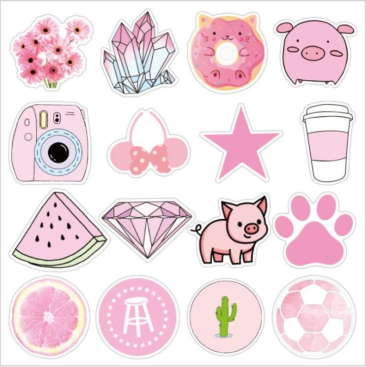 Khám Phá Hình Dán Màu Hồng Cute Cho Sự Sáng Tạo