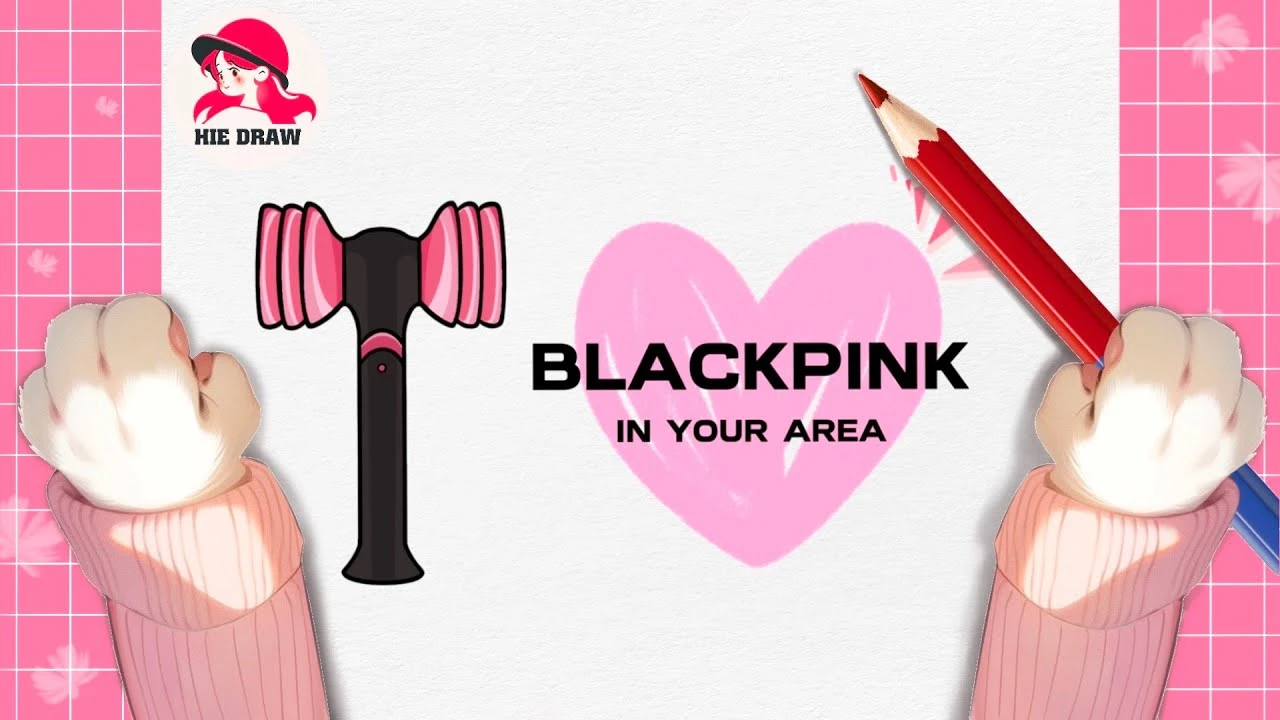 Hướng Dẫn Vẽ Lightstick Blackpink Dễ Dàng