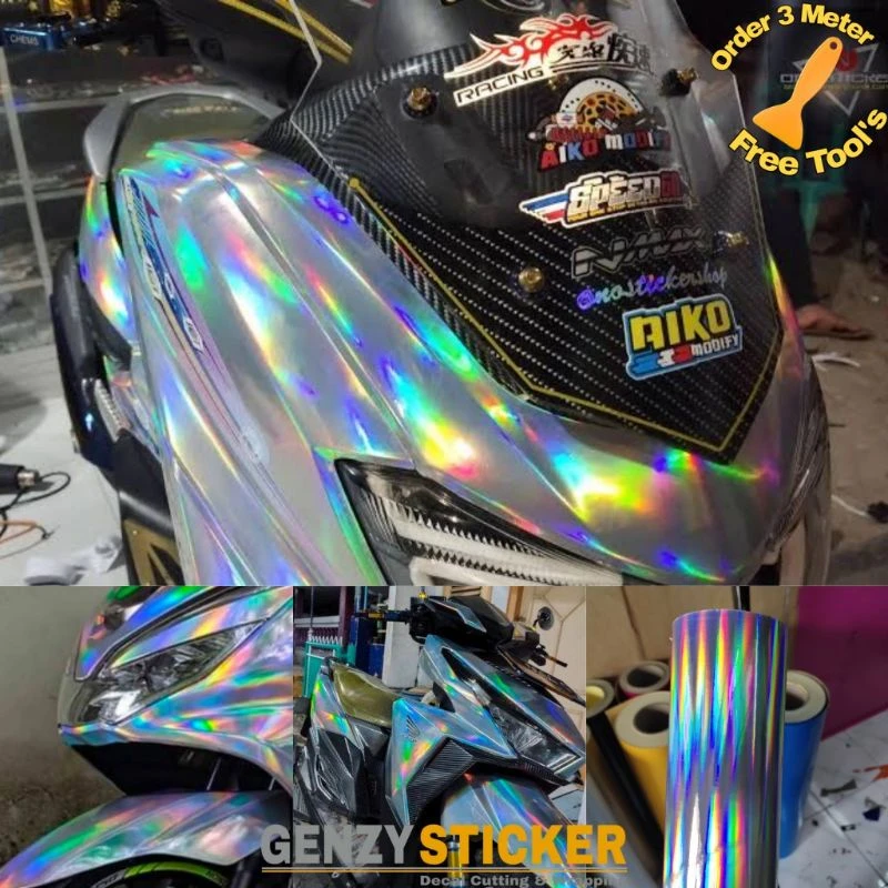 Tem dán motor hologram: Phong cách độc đáo cho xe của bạn