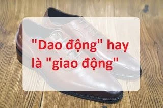 Sự khác biệt giữa giao động và dao động trong tiếng Việt
