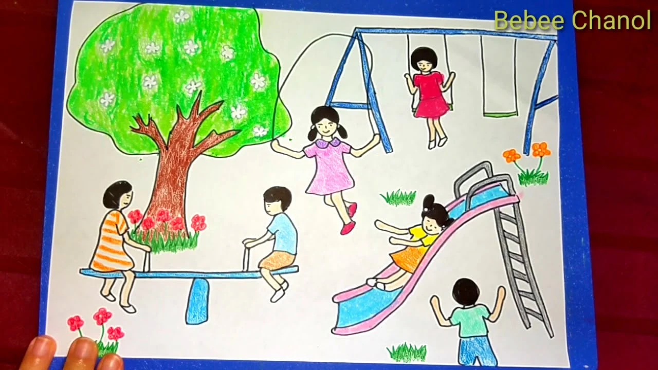 Khám Phá Nghệ Thuật Vẽ Tranh Công Viên Đầy Cảm Hứng