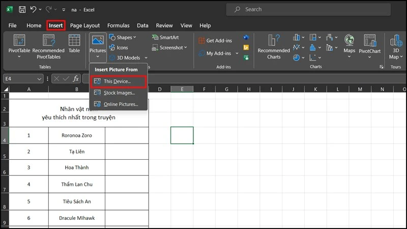 Cách chèn ảnh hàng loạt vào Excel hiệu quả
