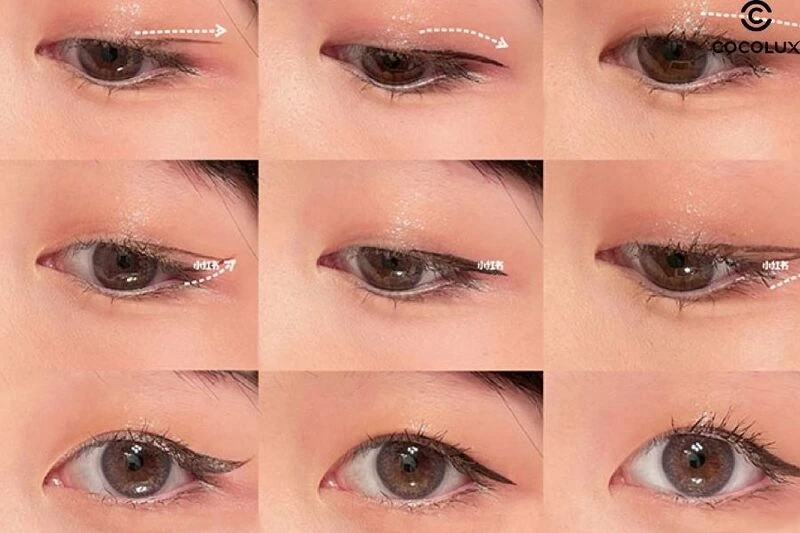 Kẻ eyeliner cho mắt 1 mí đẹp tự nhiên và cuốn hút