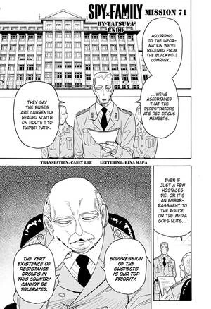 Khám Phá Diễn Biến Kịch Tính Trong Spy X Family Chap 71