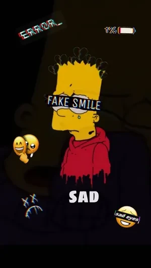 Hình Ảnh Buồn Của Bart Simpson Wallpaper Đầy Ý Nghĩa