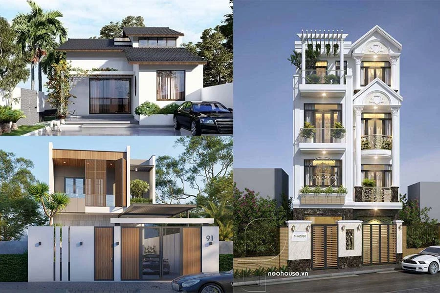 Thiết kế nhà đẹp 7m cho không gian sống hiện đại