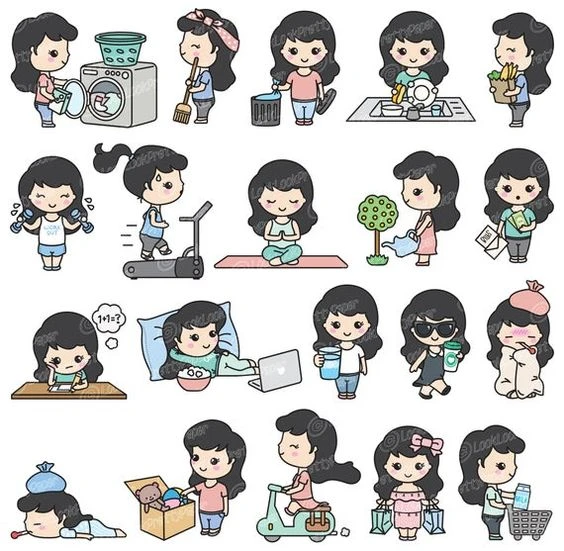 Khám Phá Sticker Người Cute Trong Thế Giới Trang Trí