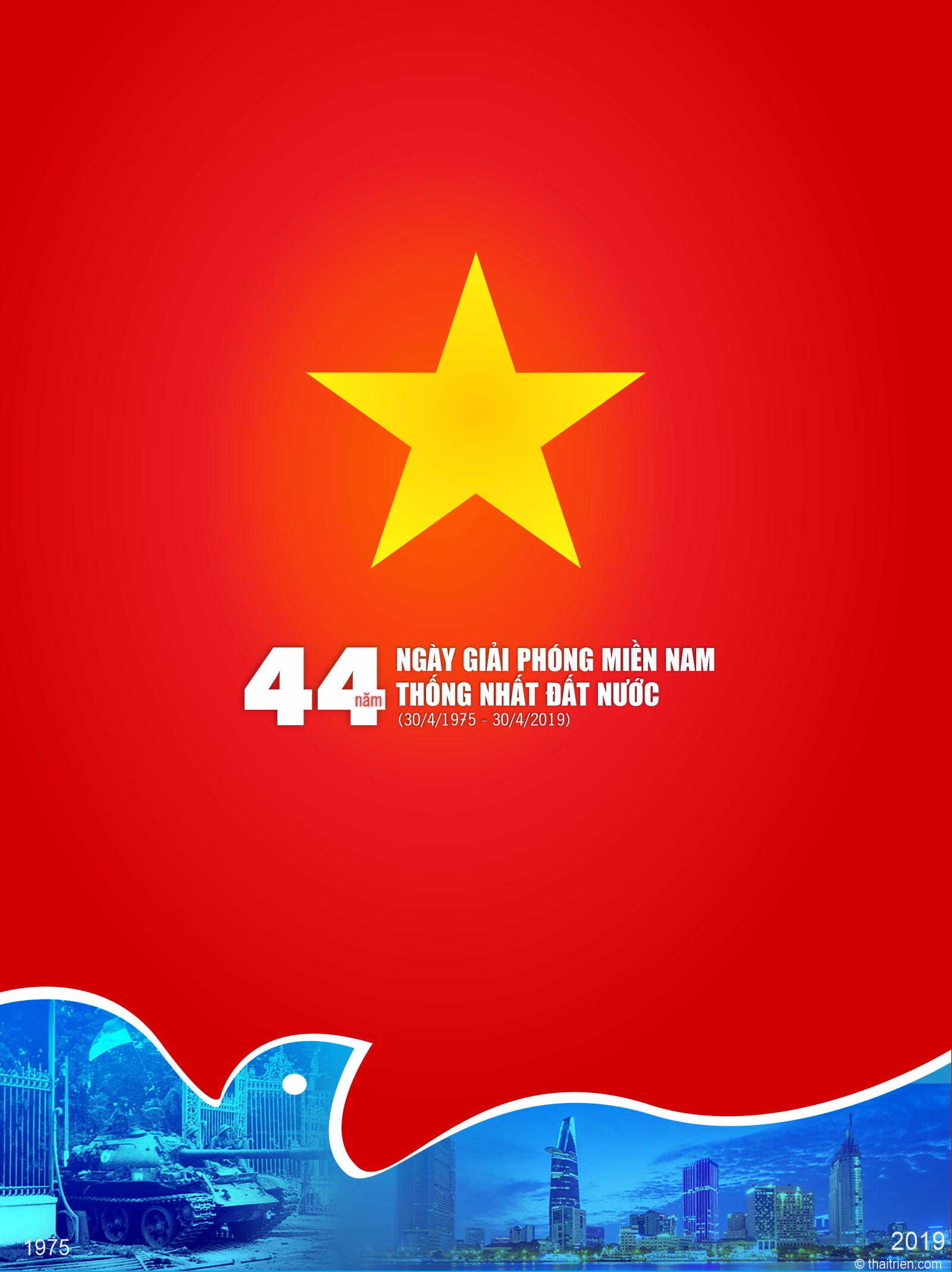 Hình nền 30/4 kỷ niệm ngày thống nhất đất nước