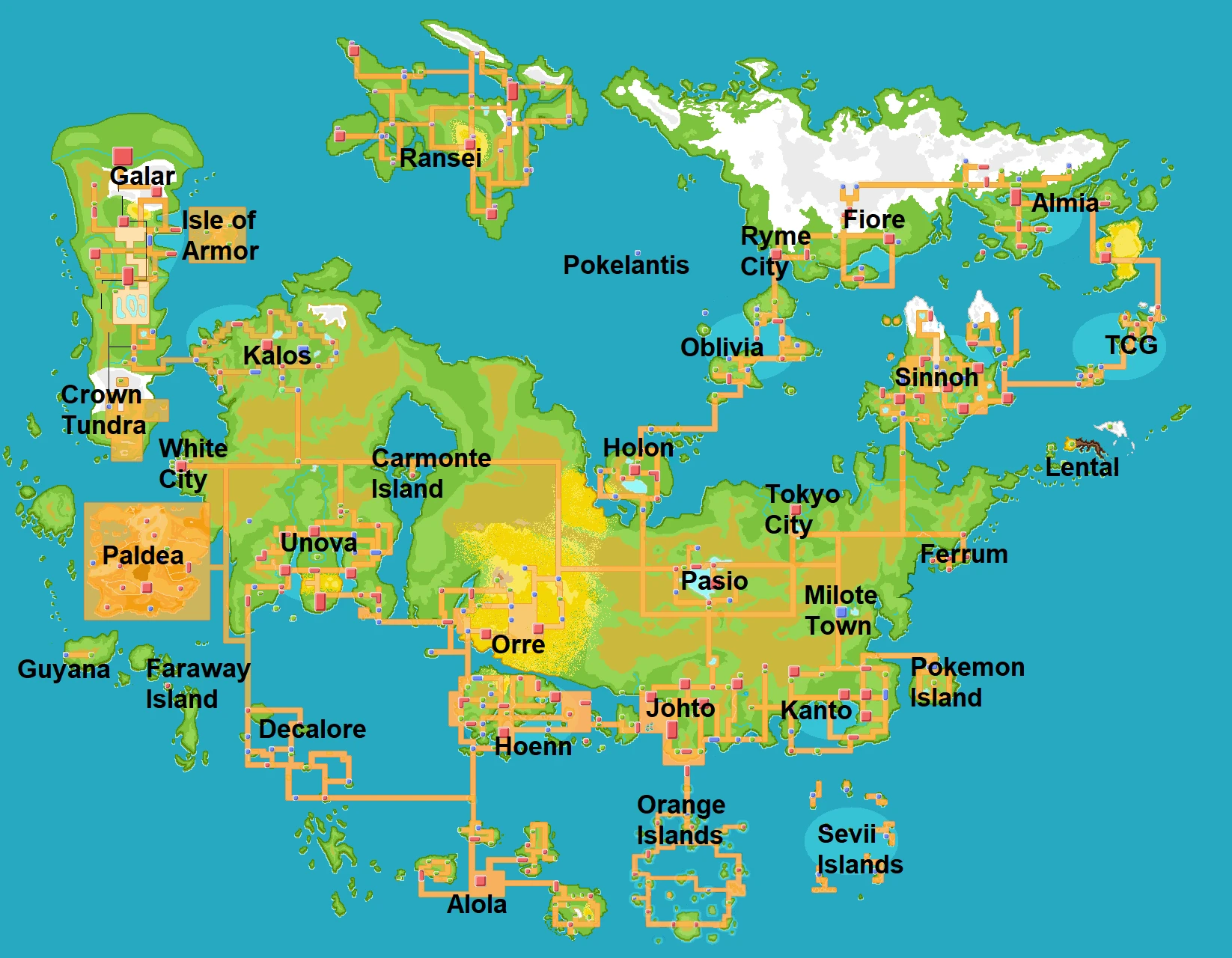 Khám Phá Những Bản Đồ Pokemon Độc Đáo