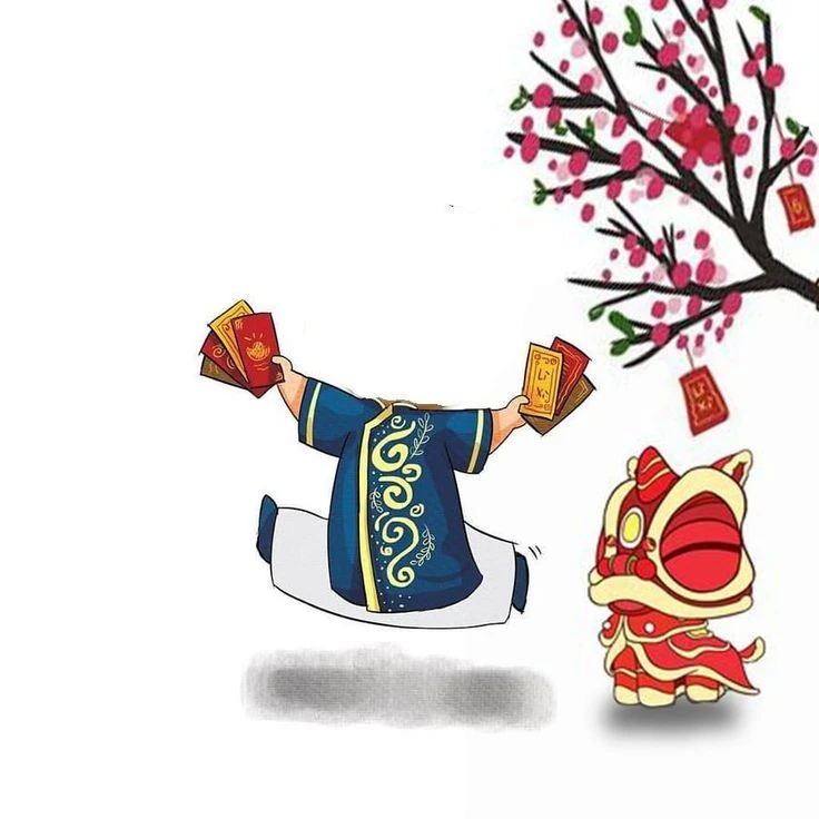 Ghép ảnh chibi Tết cho bé: Sáng tạo và dễ thương