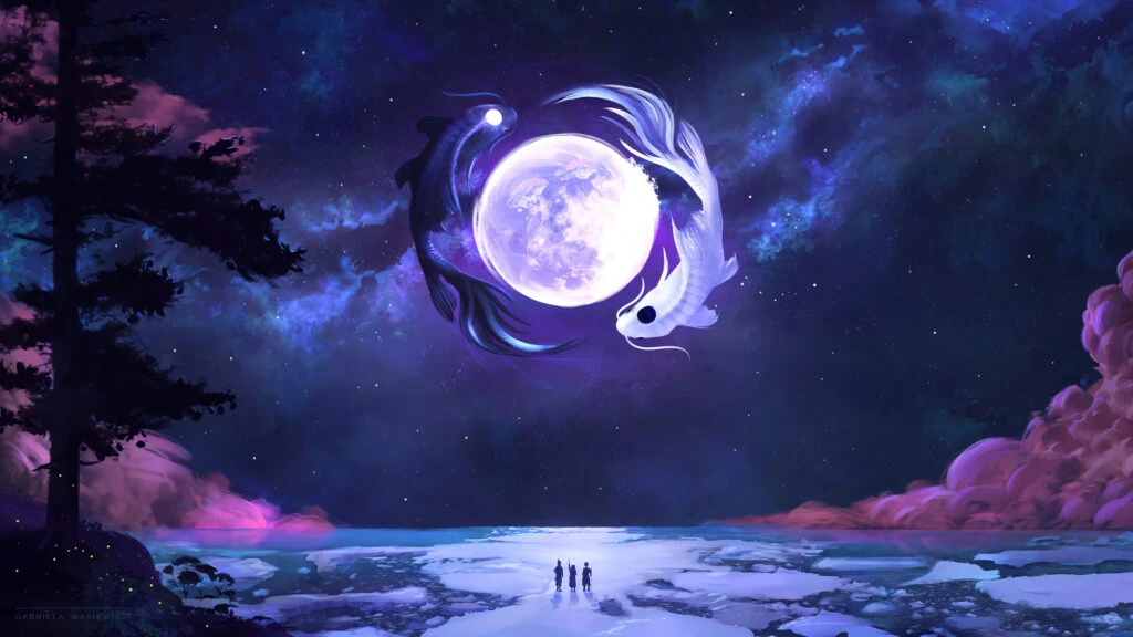 Khám Phá Hình Nền Mặt Trăng Anime Đầy Huyền Bí