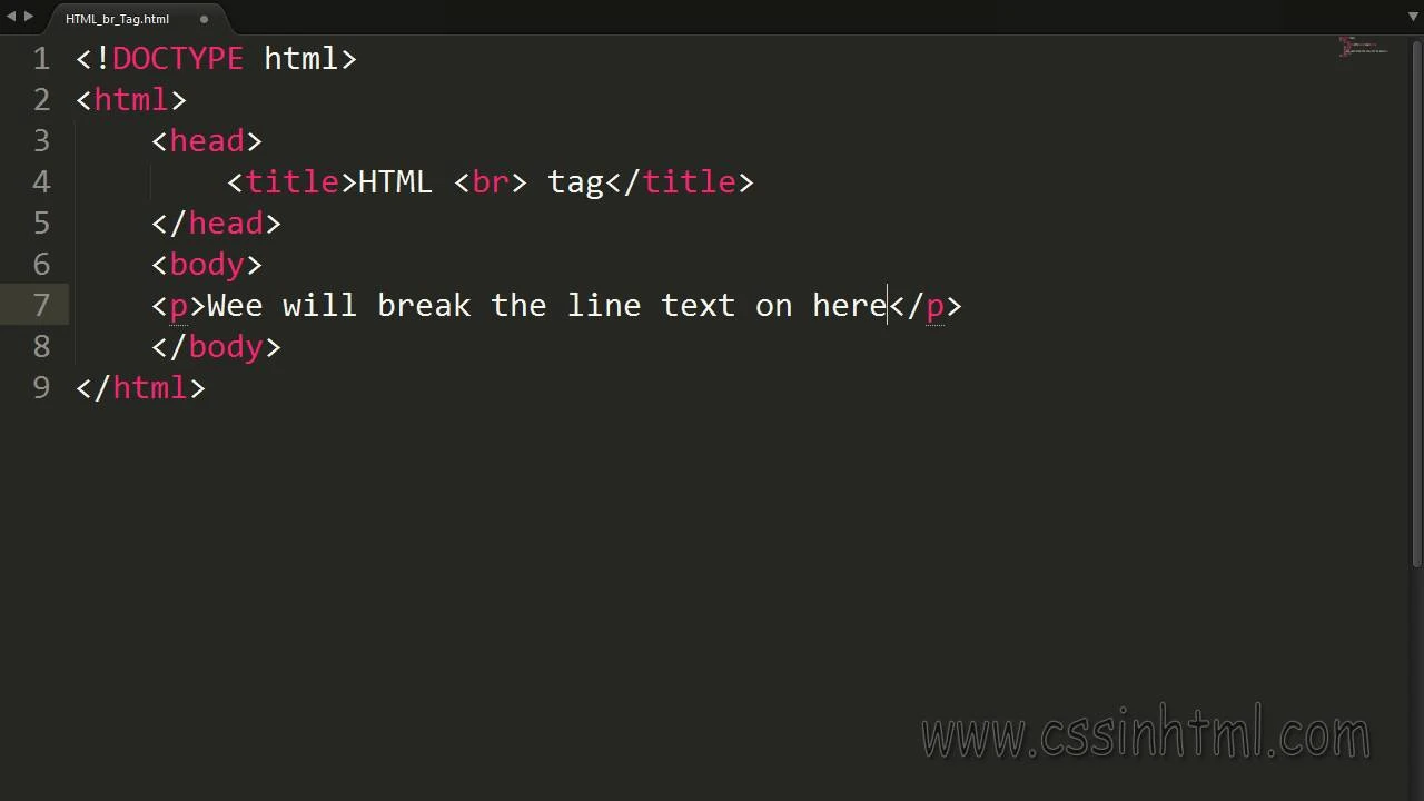 Khám Phá Thẻ br html Trong Định Dạng Nội Dung Web