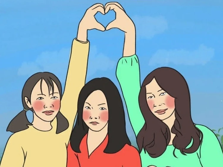 Những khoảnh khắc dễ thương của nhóm ba bạn nữ