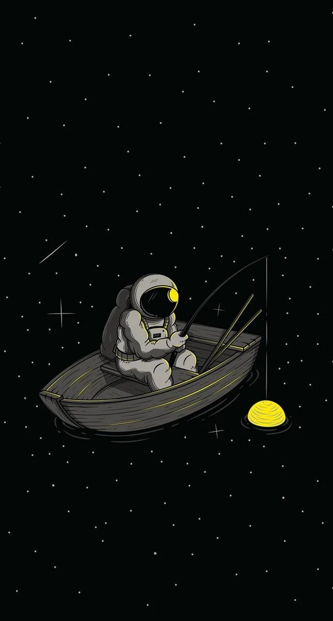 Hình Phi Hành Gia Chill Khám Phá Vũ Trụ Thư Giãn